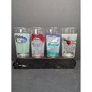Kentucky Derby Churchill Downs 10 Oz Mint Julep Glasses 2000's Lot of 4